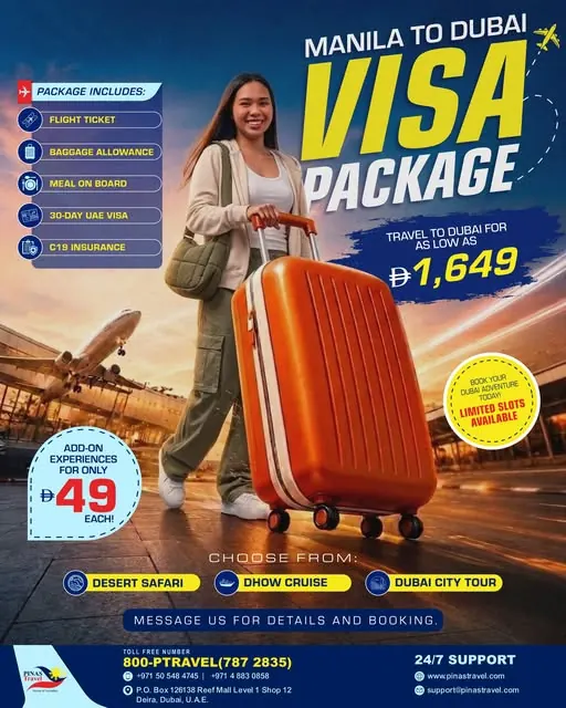 Manila to Dubai Visa Package poster